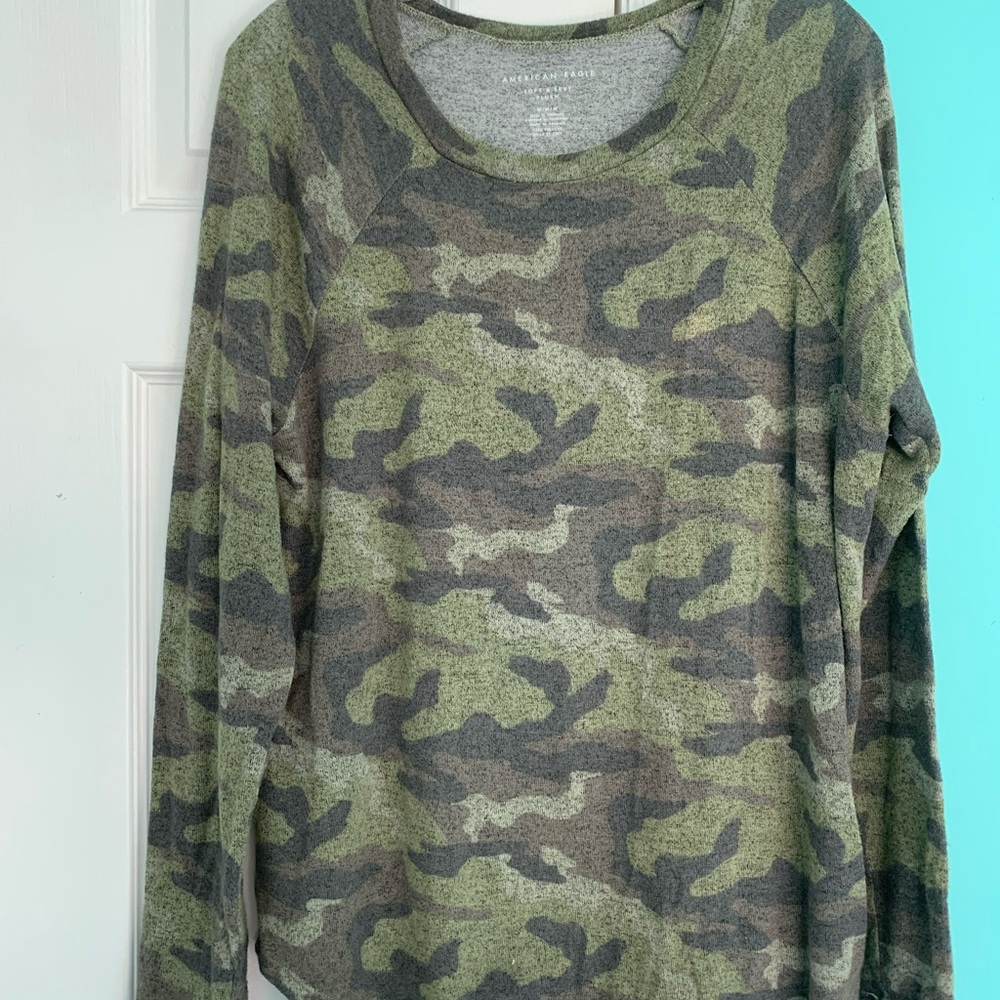 american eagle camo long sleeve